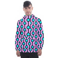 A Chain Of Blue Circles Men s Front Pocket Pullover Windbreaker