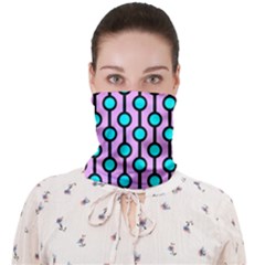 A Chain Of Blue Circles Face Covering Bandana (adult) by SychEva