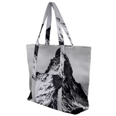 Matterhorn-switzerland-mountain Zip Up Canvas Bag by Amaryn4rt