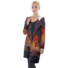 Switzerland-zermatt-mountains-snow- Hooded Pocket Cardigan