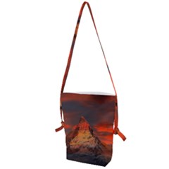 Switzerland-zermatt-mountains-snow- Folding Shoulder Bag by Amaryn4rt