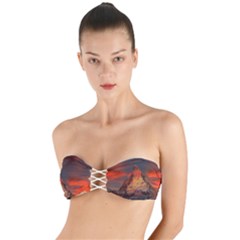 Switzerland-zermatt-mountains-snow- Twist Bandeau Bikini Top