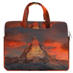 Switzerland-zermatt-mountains-snow- Macbook Pro Double Pocket Laptop Bag (large) by Amaryn4rt