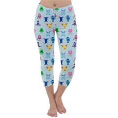 Funny Monsters Capri Winter Leggings  by SychEva