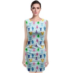 Funny Monsters Classic Sleeveless Midi Dress by SychEva