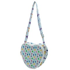 Funny Monsters Heart Shoulder Bag by SychEva