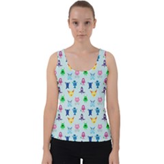 Funny Monsters Velvet Tank Top by SychEva