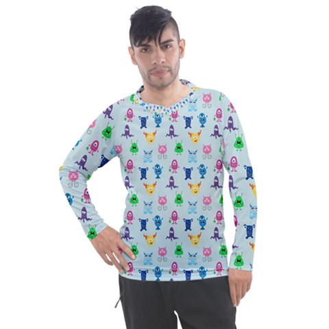 Funny Monsters Men s Pique Long Sleeve Tee by SychEva