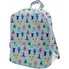 Funny Monsters Zip Up Backpack by SychEva