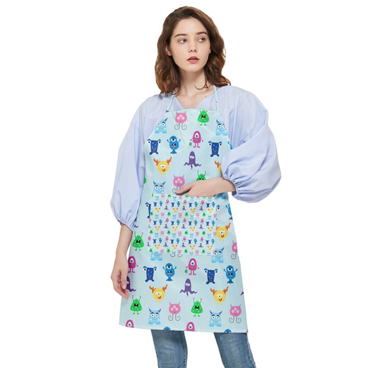 Funny Monsters Pocket Apron