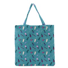 Manicure Supplies  Nail Polish Grocery Tote Bag by SychEva