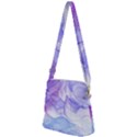 Purple and blue alcohol ink  Zipper Messenger Bag View2