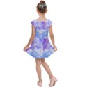 Purple and blue alcohol ink  Kids  Cap Sleeve Dress View2