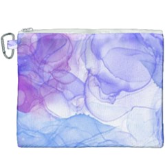 Purple And Blue Alcohol Ink  Canvas Cosmetic Bag (xxxl) by Dazzleway