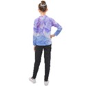 Purple and blue alcohol ink  Kids  Long Mesh Tee View2