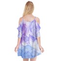 Purple and blue alcohol ink  Cutout Spaghetti Strap Chiffon Dress View2