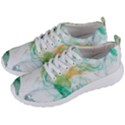 Green and orange alcohol ink Men s Lightweight Sports Shoes View2