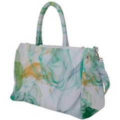 Green And Orange Alcohol Ink Duffel Travel Bag