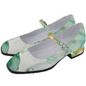 Green and orange alcohol ink Women s Mary Jane Shoes View2