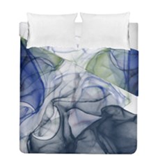 Blue Alcohol Ink Duvet Cover Double Side (full/ Double Size)