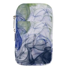 Blue Alcohol Ink Waist Pouch (small) by Dazzleway