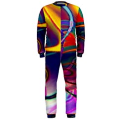 Colorful Rainbow Modern Paint Pattern 13 Onepiece Jumpsuit (men)  by DinkovaArt