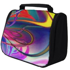 Colorful Rainbow Modern Paint Pattern 13 Full Print Travel Pouch (big) by DinkovaArt