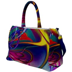 Colorful Rainbow Modern Paint Pattern 13 Duffel Travel Bag by DinkovaArt