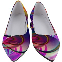 Colorful Rainbow Modern Paint Pattern 13 Women s Block Heels  by DinkovaArt