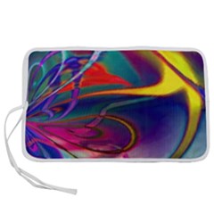 Colorful Rainbow Modern Paint Pattern 13 Pen Storage Case (l) by DinkovaArt