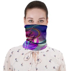 Colorful Rainbow Modern Paint Pattern 13 Face Covering Bandana (adult) by DinkovaArt