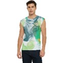 Orange and green alcohol ink  Men s Raglan Cap Sleeve Tee View1