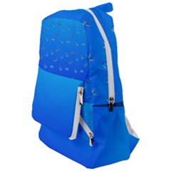 Butterflies At Blue, Two Color Tone Gradient Travelers  Backpack by Casemiro