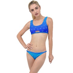 Butterflies At Blue, Two Color Tone Gradient The Little Details Bikini Set by Casemiro