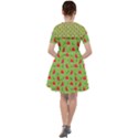 Juicy Slices Of Watermelon On A Green Background Sailor Dress View2