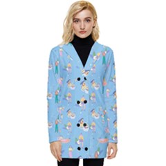 Beautiful Girls With Drinks Button Up Hooded Coat  by SychEva