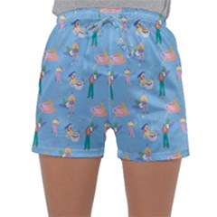 Beautiful Girls With Drinks Sleepwear Shorts by SychEva