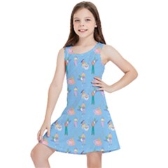 Beautiful Girls With Drinks Kids  Lightweight Sleeveless Dress by SychEva