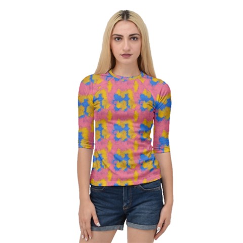 Abstract Painting Quarter Sleeve Raglan Tee by SychEva