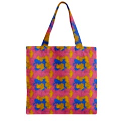 Abstract Painting Zipper Grocery Tote Bag by SychEva