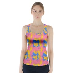 Abstract Painting Racer Back Sports Top by SychEva