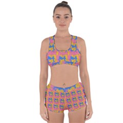 Abstract Painting Racerback Boyleg Bikini Set by SychEva