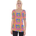 Abstract Painting Wide Neckline Tee View1