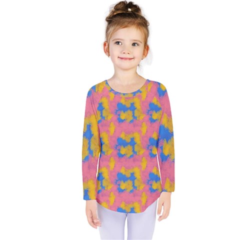 Abstract Painting Kids  Long Sleeve Tee by SychEva