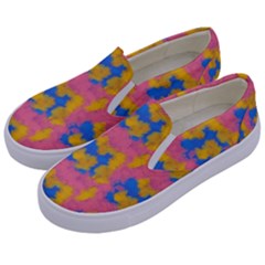 Abstract Painting Kids  Canvas Slip Ons by SychEva