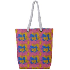 Abstract Painting Full Print Rope Handle Tote (small) by SychEva