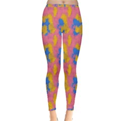 Abstract Painting Inside Out Leggings by SychEva