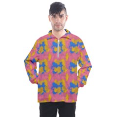 Abstract Painting Men s Half Zip Pullover by SychEva