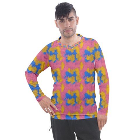 Abstract Painting Men s Pique Long Sleeve Tee by SychEva