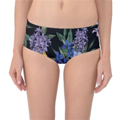 Floral Mid-waist Bikini Bottoms by Sparkle